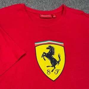 Ferrari Scuderia F1 T-Shirt Mens XXL Red Shield Logo Official Licensed Product
